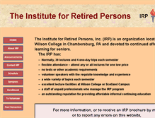 Tablet Screenshot of irp-online.org